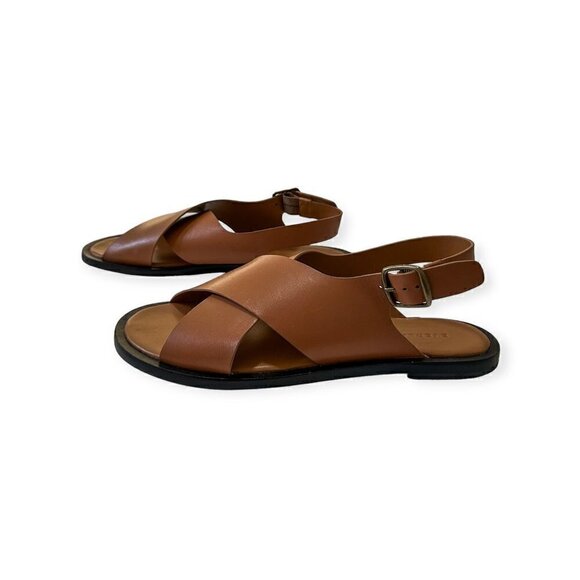 Everlane The City Crossover Sandal, Brown/Tan, Size 9.5, New in box - Picture 4 of 13